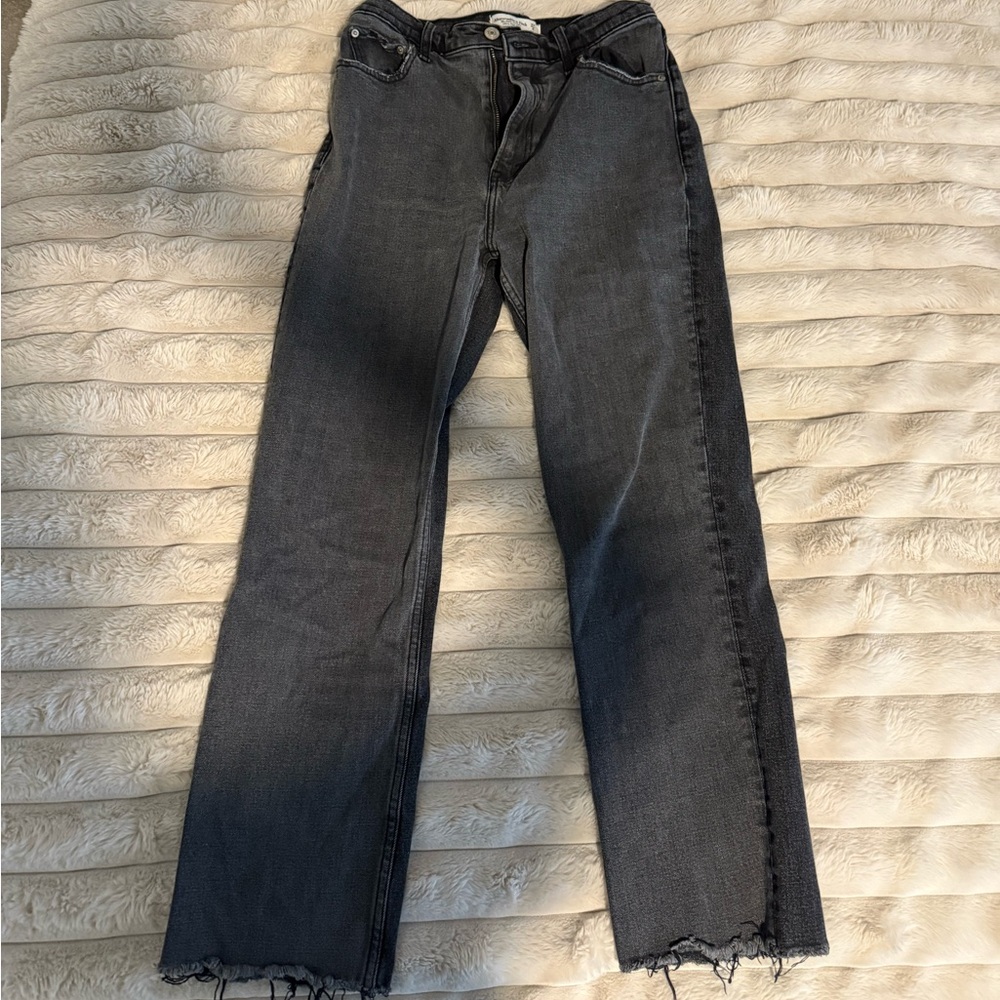 Abercrombie & Fitch Ankle Straight Ultra High Rise
